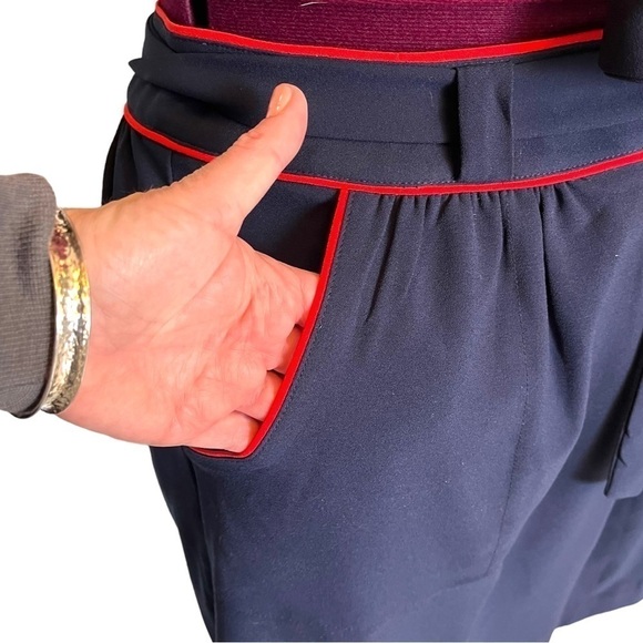 Tommy Hilfiger Navy with Orange Trim Skirt - Picture 6 of 9